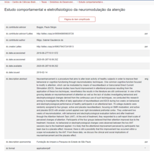 Estudo comportamental e eletrofisiológico da neuromodulação para o tdah